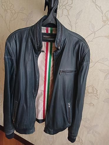 Visto Fur kişi dəridən gödəkçə - Model: qısa, moto-stil gödəkçə - — 2