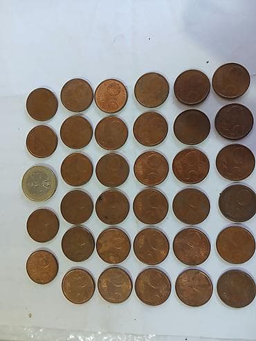 Məhsul: Avropa sikkələri dəsti bir ədəd 1 avro.2010 il. 34 ədəd 5