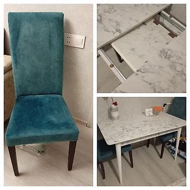 Kox 6101 Masa desdi satilir 350 azn Teze kimidi masa açilir 6 stul +