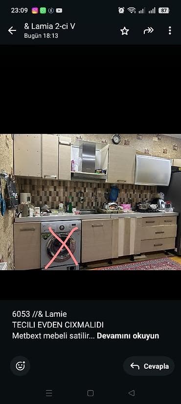 6053 //& Lamie TECILI EVDEN CIXMALIDI Metbext mebeli satilir