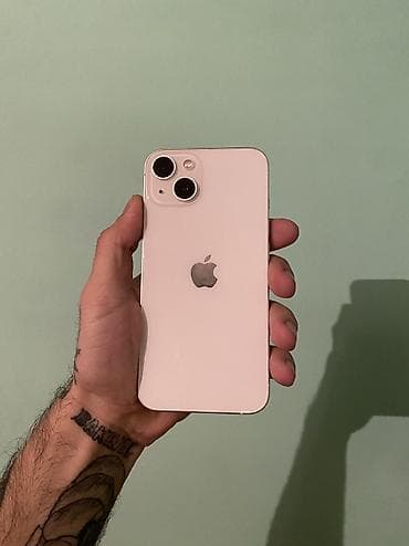 IPhone 13, 128 GB, Starlight, Zəmanət, Barmaq izi, Simsiz şarj
