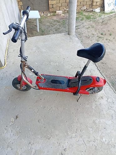 elektrikli samokat: Elektrik skuter – oturacaqlı, qalın təkərli, güclü çərçivəli model — 4