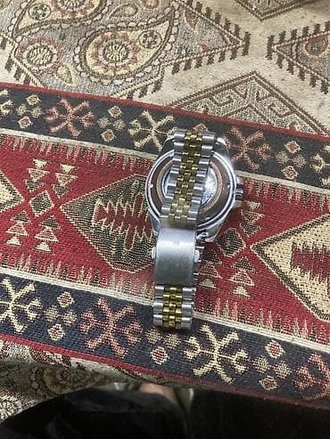 gunuş saat: İki rəngli metal bilərzikli kişi qol saatı ROLEX OYSTER PERPETUAL — 4