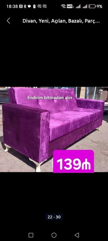 qupka: Divan, Yeni, Açılmayan, Bazasız, Nabuk, Ödənişli çatdırılma — 26