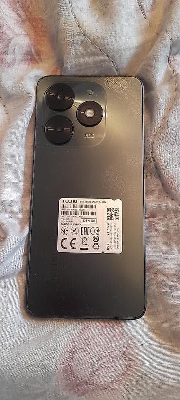 Tecno Spark Go 2024, 128 GB, rəng - Qara, Barmaq izi, İki sim kartlı, Face ID — 1