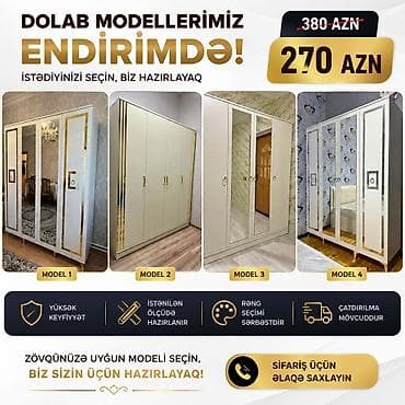 ev qaplari: Düz dolab, Paltar üçün, Açılan, Korpuslu — 1