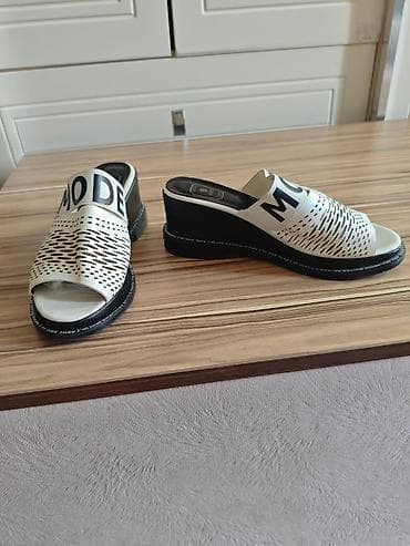 Women's Sneakers and athletic shoes: Сабо, Размер: 39, цвет - Белый, Б/у — 2