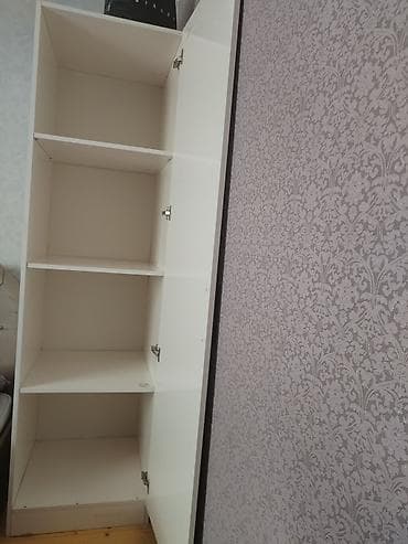 işlenmiş qapi: 1 qapı, Ağ, Digər material, Açılan, Düz dolab — 2