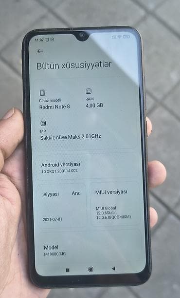 redmi note 8 satilir: Redmi Note 8, 64 GB, rəng - Qara, Barmaq izi — 2