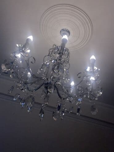 люстр бра светильников: Çılçıraq, 8 lampa, Metal — 7