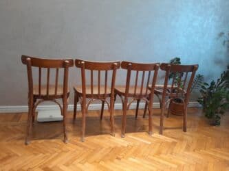 köhnə qədim gədim sovet davet stol stul mebel: Mətbəx üçün, İşlənmiş, Qatlanmayan, Stul — 4