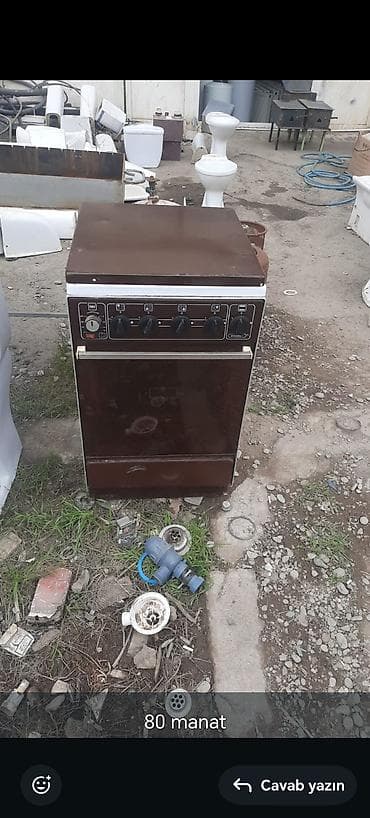 Qaz sobası Ayrıca dayanan, 4 gözlü, İşlənmiş