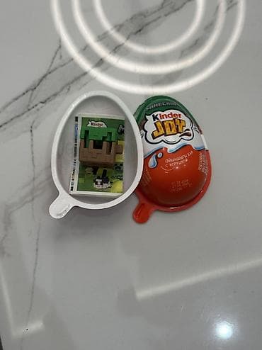 Glass block Minecraft kinder joy