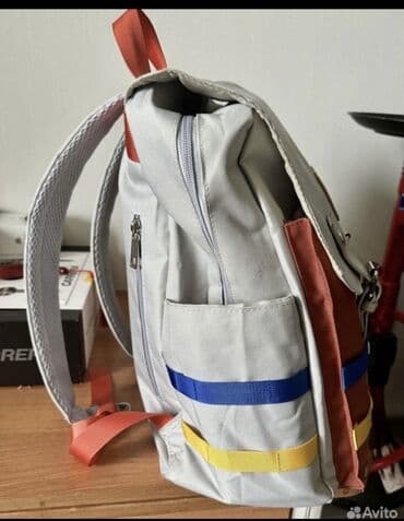 usaq çantaları instagram: Uşaq üçün rəngarəng bel çantası - Dizayn: Açıq boz əsas rəng, ön — 3