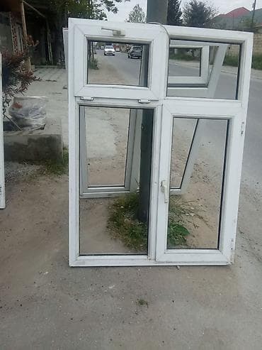 plastik pencere rengleri: İşlənmiş İkiqat şüşə paketi Plastik pəncərə, Еni: 120 sm, Uzunluğu: 140120160 sm — 3