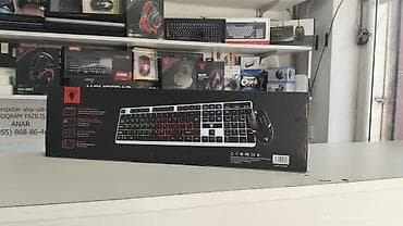 Elektronika: HELL SCORPION GK100 – oyun klaviatura və siçan dəsti - Tam ölçülü USB — 2