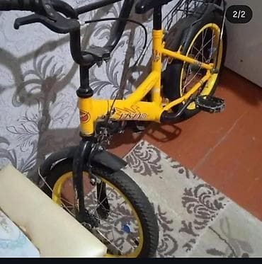 4-8yas Uşaqlar üçün nəzərdə tutulmuş sarı rəngli velosiped yaxwi — 2