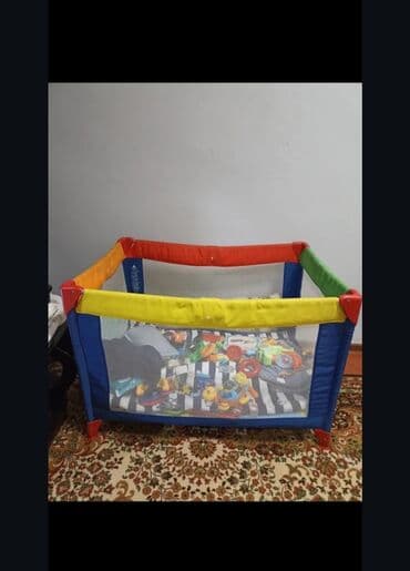 Rəngarəng uşaq oyun və yatmaq üçün maneycik (playpen) - Ölçü