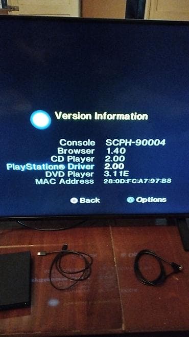 televizor pult: Sony PlayStation 2 Slim (SCPH-90004) – Charcoal Black rəng 2011-ci — 2