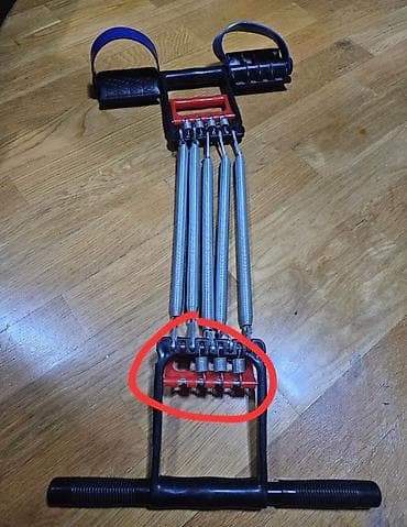 5 yaylı çoxfunksiyalı rezin ayaq məşq aparatı. bir purjumu yoxdu. ama — 4