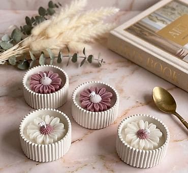 qebir ustu guller: Şam Fiqurlu, Soya mumu — 1