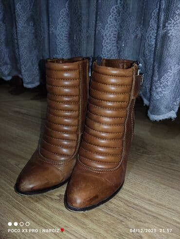 женские демисезонные полусапожки: Geox, Размер: 37, цвет - Коричневый, Новый — 4