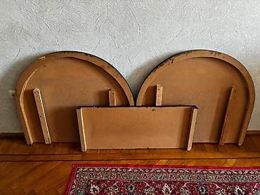 malaziya stolu: Qonaq masası, İşlənmiş, Açılan, Taxta, Oval masa — 6