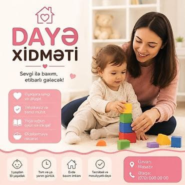 oz evimde masaj edirem: Dayə xidməti Uşaqlara sevgi və diqqətlə yanaşan, təhlükəsiz və təmiz — 1