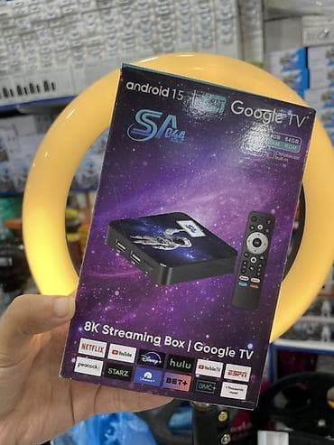 tv box wifi: Android TV Box – 8K FULL HD, Google TV, 5G Wi‑Fi Xüsusiyyətlər: - 8K — 2