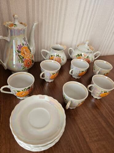 gence qab qacaq: Qəhvə dəsti, 6 nəfərlik, Rusiya — 9