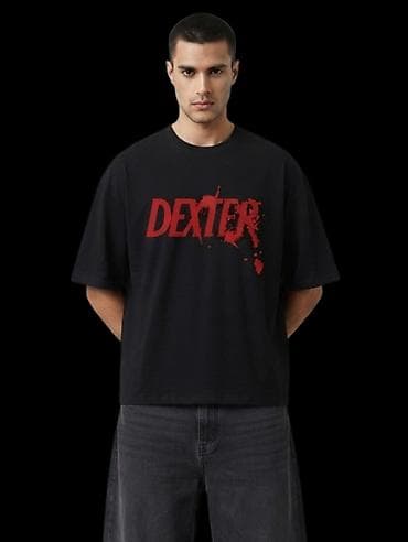 sort: Məhsul: “Dexter” temalı unisex qısaqol köynək - Rəng: Qara, istənilən — 2