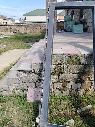 sef qapi: Plastik qapı Təsvir: - Material: Alüminium profil, tünd boz rəng - — 3