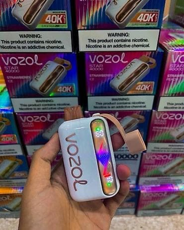 electron qelyan: Vozol Star 40000 birdəfəlik elektron siqaret - Dad: Strawberry Ice — 1
