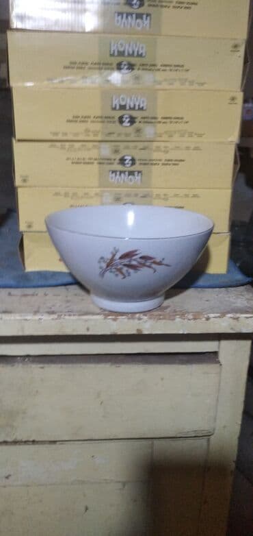 kafel və metlax: Boşqablar, rəng - Ağ, Farfor — 8