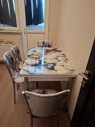 Mətbəx üçün, İşlənmiş, Qatlanan, 4 stul