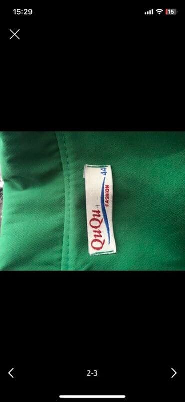 klassik qadin kostyumlari: Yaşıl qadın kostyumu – QuQu Fashion, ölçü 44 - İki hissədən ibarət — 3