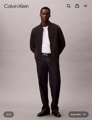 Corab və alt paltarı: Svitşot, Calvin Klein, L, rəng - Qara — 2