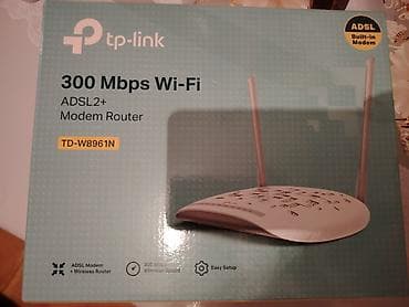 TP-Link TD-W8961N ADSL2+ Modem Router - Daxili ADSL modemli Wi‑Fi