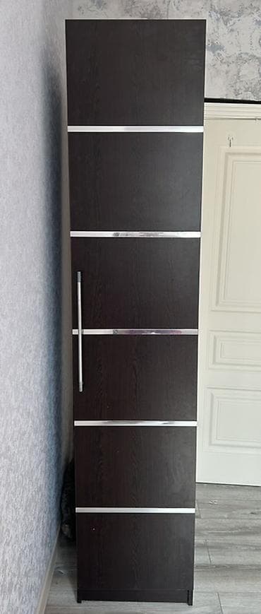 dolablar paltar: İşlənmiş, 1 qapı, Qəhvəyi, Açılan, Düz dolab — 1