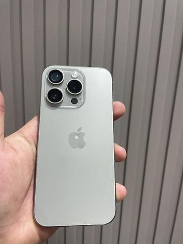 IPhone 15 Pro, 128 GB, Gümüşü, Simsiz şarj, Zəmanət, Face ID