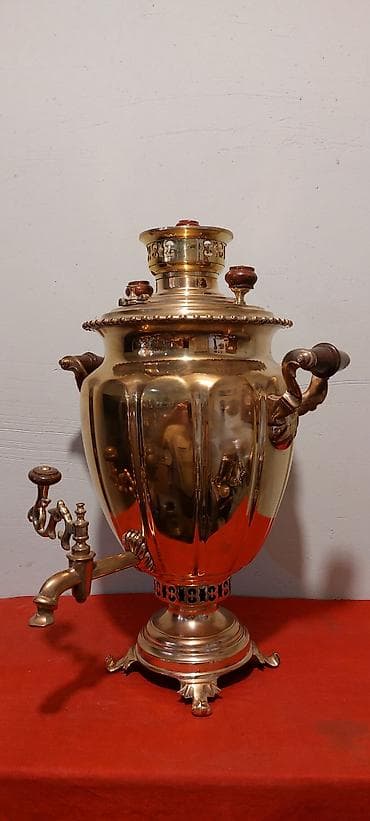samovar satilir: 2022-ci ilin Tula istehsali samavar 8-litrlikdir, materiali; mis ve — 9