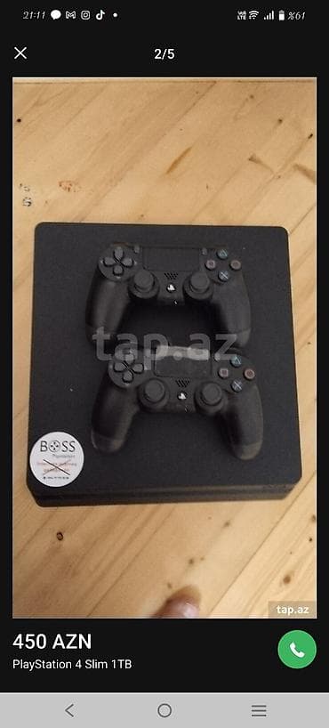 ucuz ikinci el: PlayStation 4 Slim – 1 TB - Yaddaş: 1 TB daxili hard disk – çoxlu — 4