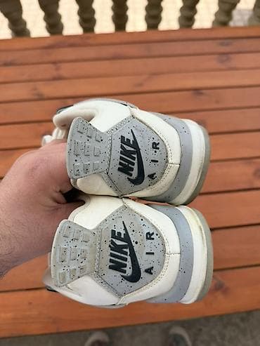 nike tech: Nike Air Jordan 4 “White/Cement Grey” idman ayaqqabısı - Model: Air — 2