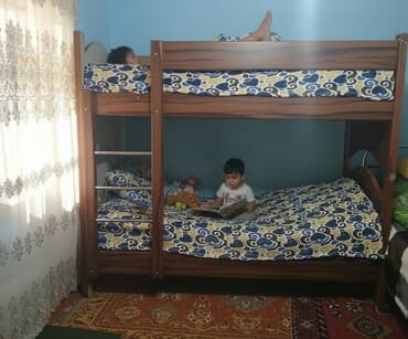 kohnə taxta: İşlənmiş, İkinəfərlik çarpayı, Bazasız, Matras ilə, Siyirməsiz, Azərbaycan — 1