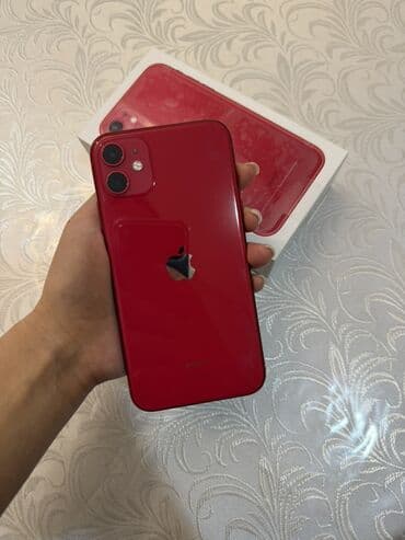 iphone 11 ucuz: IPhone 11, Qırmızı, Face ID — 1