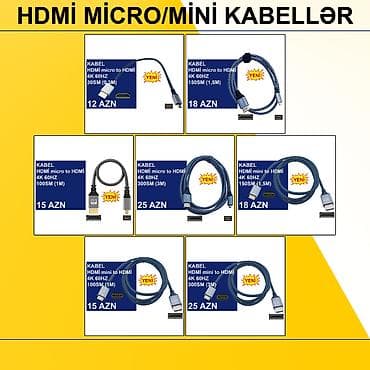 HDMİ Micro/Mini Kabellər ⭐HDMİ micro to HDMİ 0,3m 4K 60HZ – 12 AZN lalafo.az -da HDMİ Micro/Mini Kabellər ⭐HDMİ micro to HDMİ 0,3m 4K 60HZ – 12 AZN