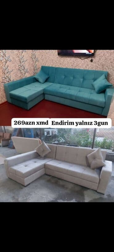 künc divan mətbəx: Künc divan, Açılan, Bazalı, Parça — 3