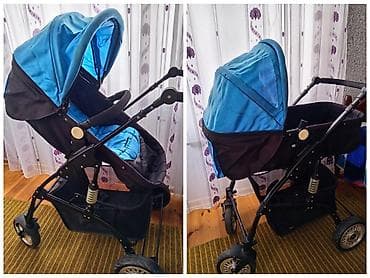 Uşaq arabası – çoxfunksiyalı model - 2 pozisiya: oturma və tam uzanma