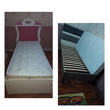 İki eded Çarpayı ela veziyetde cehrayi reng olan siyirmelidi altında