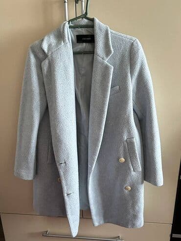 palto qadın üçün: Palto, Zara, XS, rəng - Göy — 3